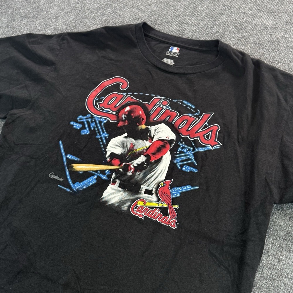 St. Louis Cardinals Shirt Mens XL Black MLB Baseball Graphic Genuine Merchandise